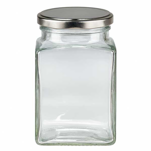 260ml Tetraglas mit BasicSeal Deckel silber UNiTWIST