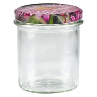 350ml Sturzglas + BasicSeal Deckel Blüten-Dekor UNiTWiST 350ml Sturzglas + BasicSeal Deckel Blüten-Dekor UNiTWiST