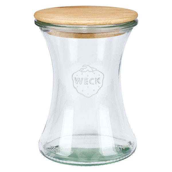 WECK-Delikatessenglas 370ml mit Holzdeckel