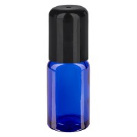 Vorschau: Apothekenfl. blau 10ml Roll-On Verschluss schwarz Vorschau: Apothekenfl. blau 10ml Roll-On Verschluss schwarz