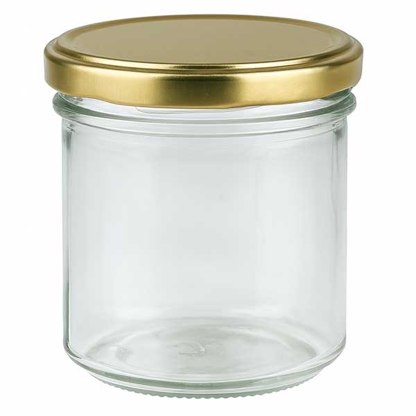 167ml Sturzglas mit BasicSeal Deckel gold UNiTWIST