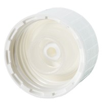 Schraubverschluss DIN 22 weiss mit Giessring Schraubverschluss DIN 22 weiss mit Giessring