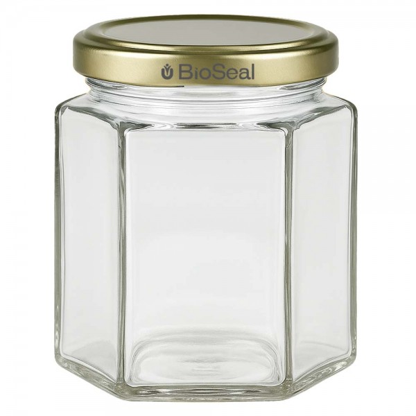 250g Honigglas mit goldenem Deckel BioSeal UNiTWIST