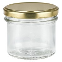 125ml Sturzglas mit BasicSeal Deckel gold UNiTWIST 125ml Sturzglas mit BasicSeal Deckel gold UNiTWIST