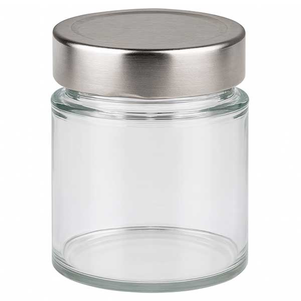 154ml Rundglas + BasicSeal Deckel silber deep UNiTWiST