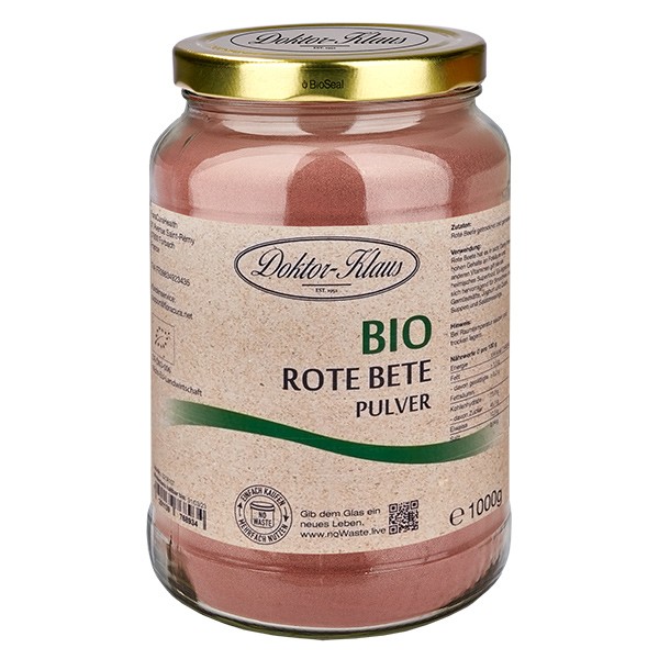 1000g Bio Rote Bete Pulver Doktor-Klaus noWaste