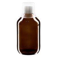 250 ml Euro-Medizinflaschen mit weissem Schraubverschluss und Dosierbecher 30ml 250 ml Euro-Medizinflaschen mit weissem Schraubverschluss und Dosierbecher 30ml