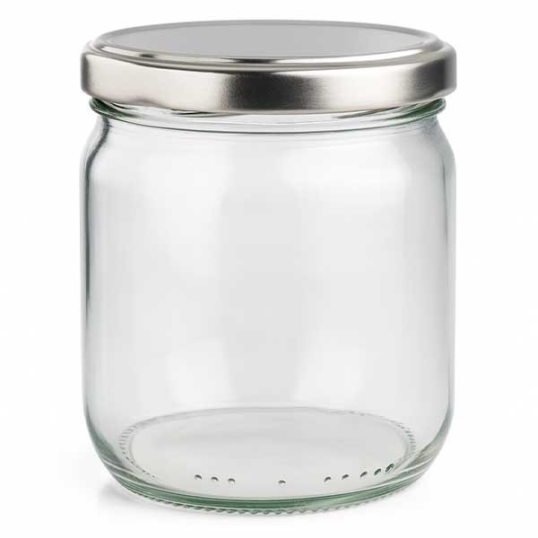 425ml Rundglas mit BasicSeal Deckel silber UNiTWIST