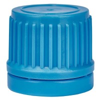 Schraubverschluss, blau, DIN18, mit OV Schraubverschluss, blau, DIN18, mit OV