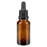 Pipettenflasche braun 20ml, Pipette schwarz OV Pipettenflasche braun 20ml, Pipette schwarz OV