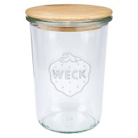 WECK-Sturzglas 850ml (3/4 Liter) mit Holzdeckel WECK-Sturzglas 850ml (3/4 Liter) mit Holzdeckel