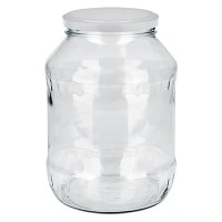 2650ml Rundglas mit BasicSeal Deckel weiss UNiTWIST 2650ml Rundglas mit BasicSeal Deckel weiss UNiTWIST