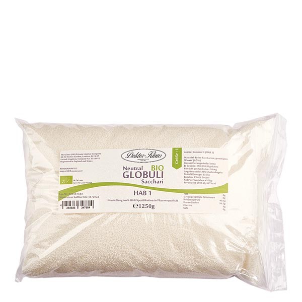 1250g Bio Neutral Globuli HAB1 aus 100% reiner Sachharose