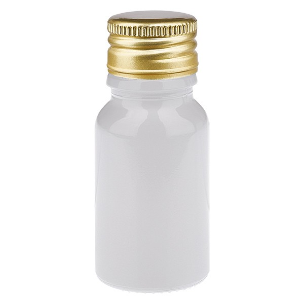 10ml Flasche 11mm SV Alu-Gold STD WhiteL. UT18/10