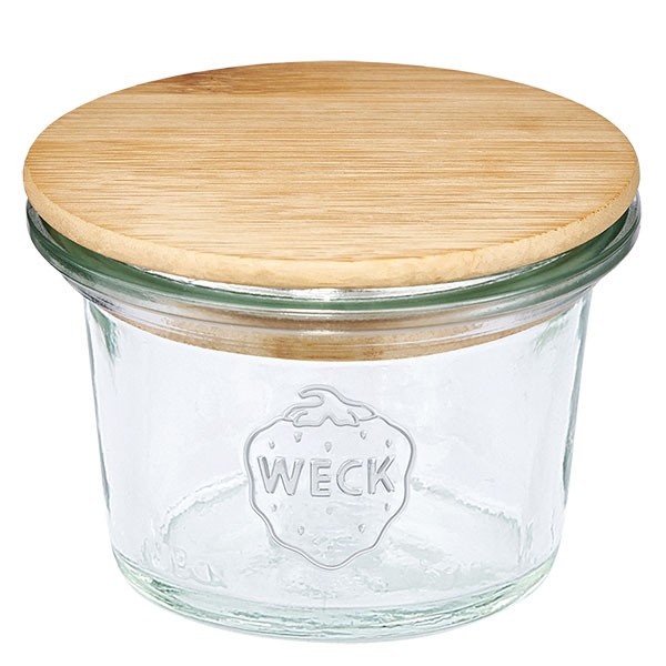 WECK-Mini-Sturzglas 35ml mit Holzdeckel