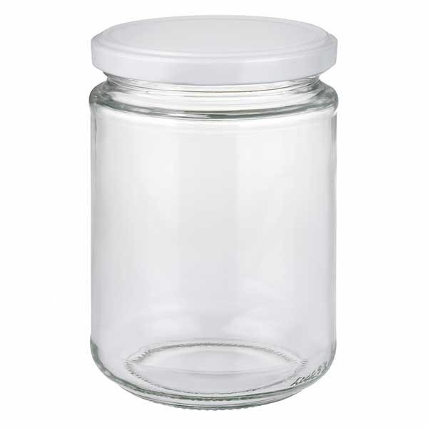 390ml Rundglas mit BasicSeal Deckel weiss UNiTWIST