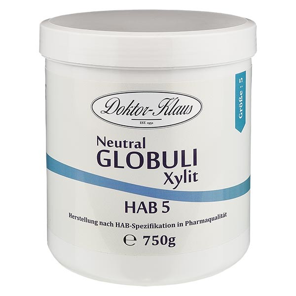 750g Neutral Globuli HAB5 aus Xylit (zuckerfrei)