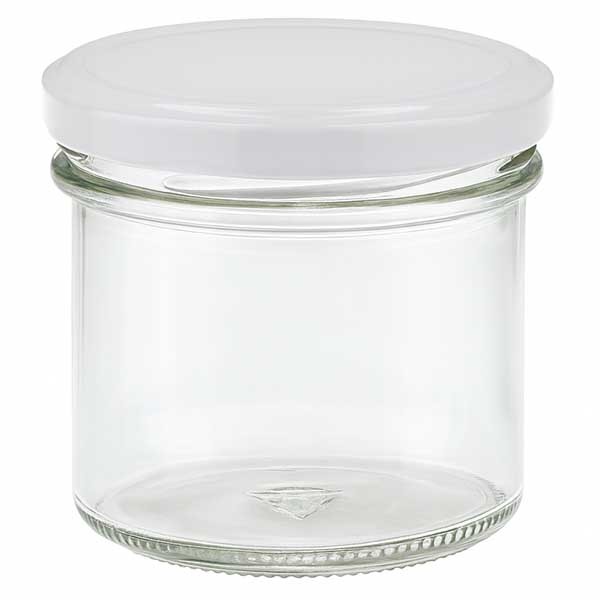 125ml Sturzglas mit BasicSeal Deckel weiss UNiTWiST