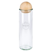 600ml Zylinderglas WECK RR60 mit Holzkugel Buche 600ml Zylinderglas WECK RR60 mit Holzkugel Buche