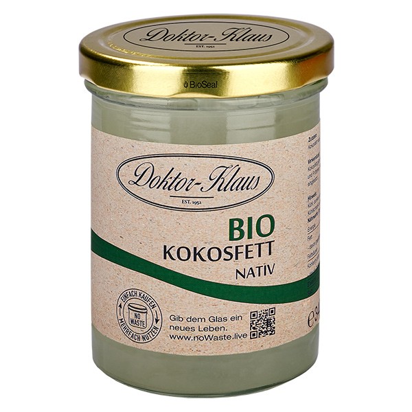 340g Bio Kokosfett nativ Doktor-Klaus noWaste