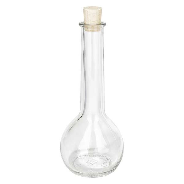 Korkenflasche Tulip 200ml Klar, Öffnung 18mm, inkl. Korken 18/22