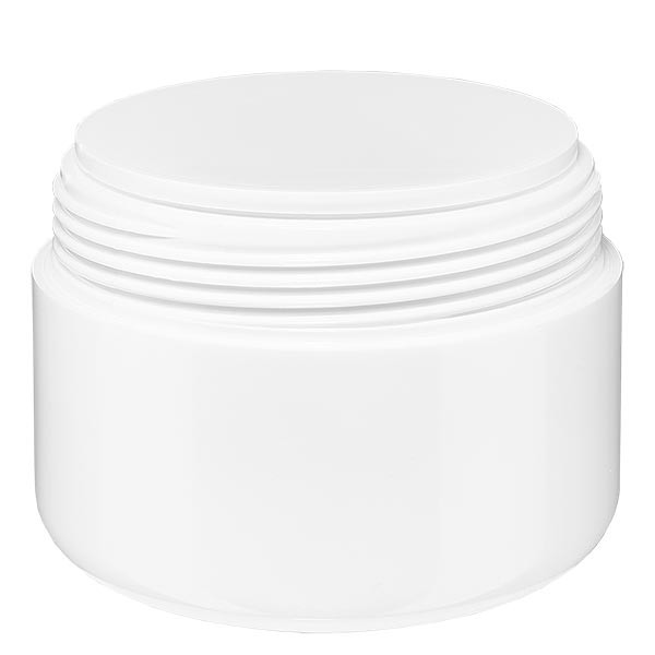 Cremedose 'Softline' weiss 30ml mit SV und Abdeckscheibe