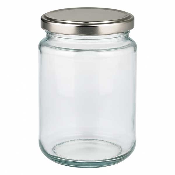 382ml Rundglas mit BasicSeal Deckel silber UNiTWIST