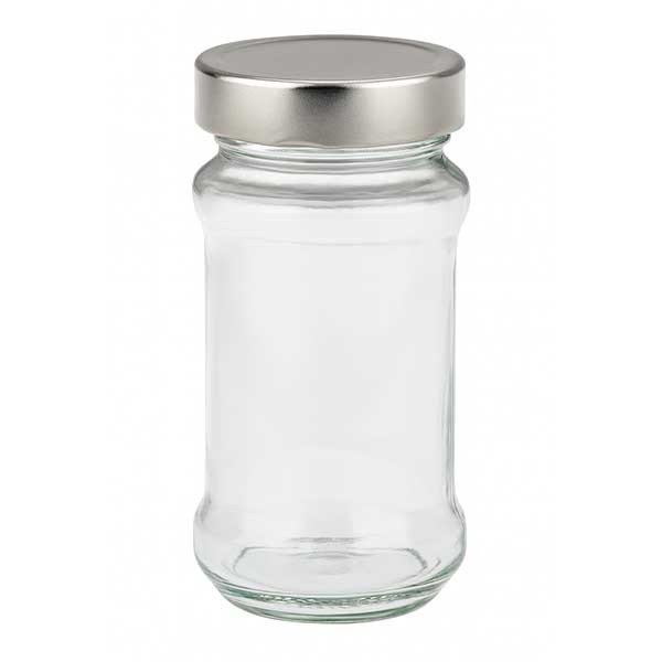 390ml Rundglas mit BasicSeal Deckel silber UNiTWIST