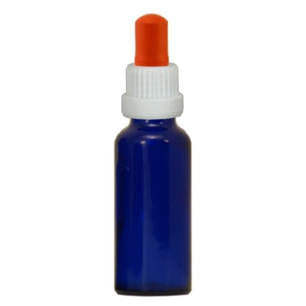 Pipettenflasche blau 30ml, Pipette weiss/rot Standard