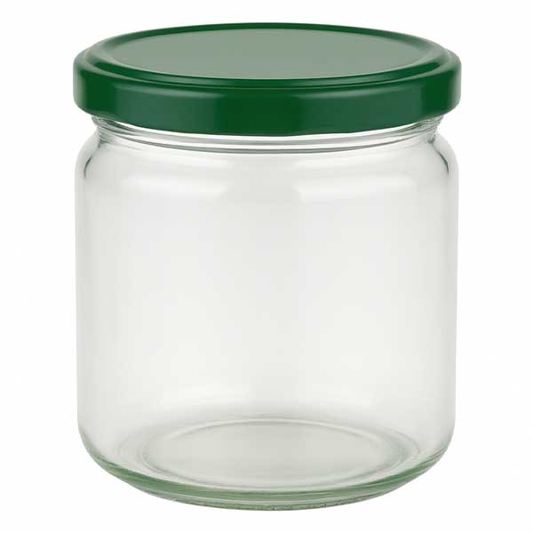 408ml Rundglas + BasicSeal Deckel grün UNiTWIST