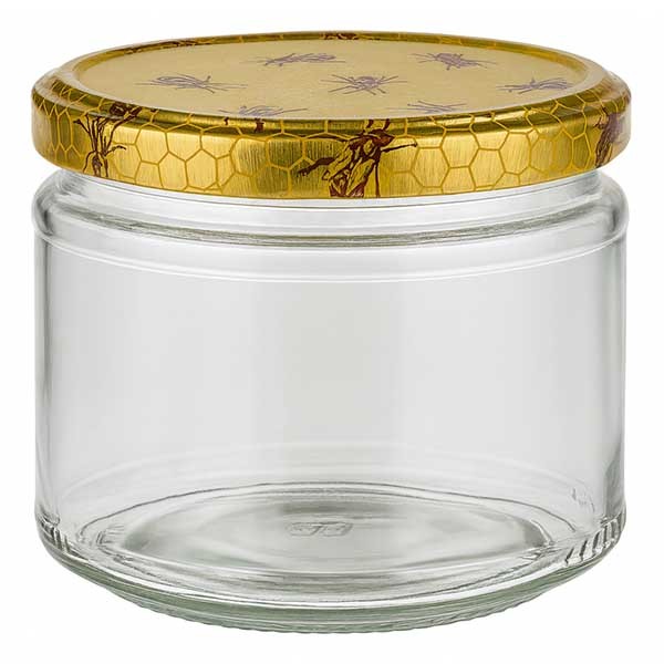 330ml Rundglas + BasicSeal Deckel Bienenwabe UNiTWiST