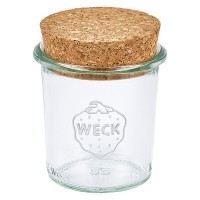 140ml Sturzglas WECK RR60 mit Korken natur 140ml Sturzglas WECK RR60 mit Korken natur