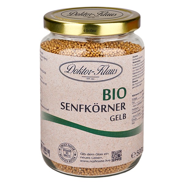 500g Bio Senfkörner gelb Doktor-Klaus noWaste