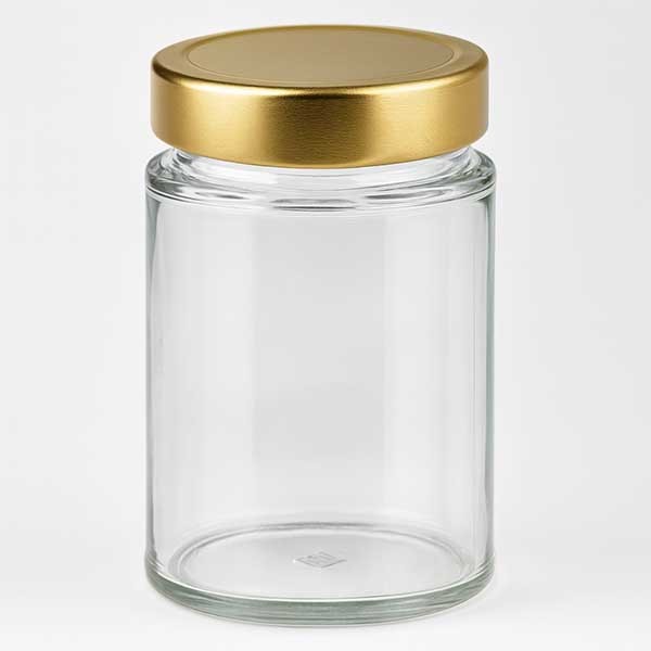 202ml Rundglas mit BasicSeal Deckel gold deep UNiTWiST