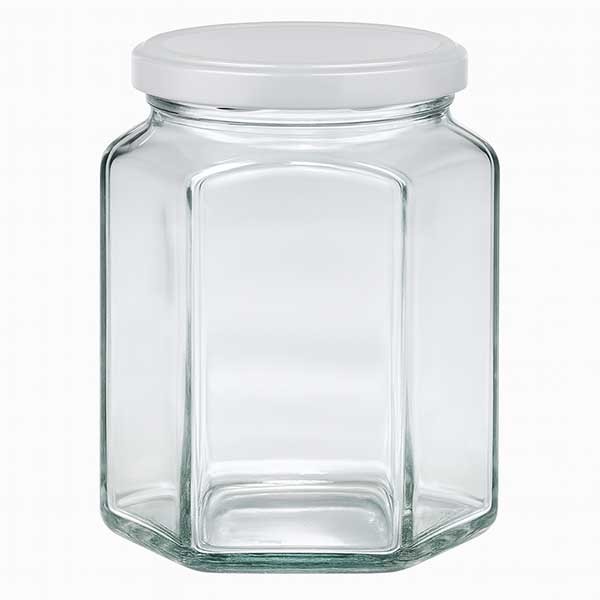 288ml Hexaglas mit BasicSeal Deckel weiss UNiTWIST