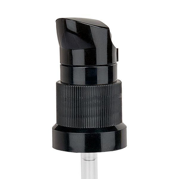 Pumpverschluss schwarz inkl Kappe 18mm, Standard