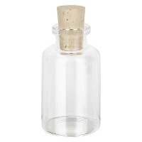 Injektionsflasche Klarglas 20ml mit Korken 11/14mm Injektionsflasche Klarglas 20ml mit Korken 11/14mm