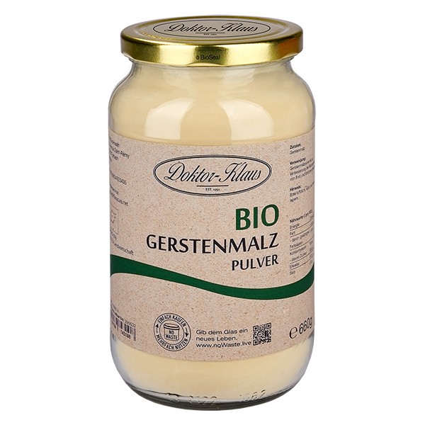 660g Bio Gerstenmalzpulver Doktor-Klaus noWaste