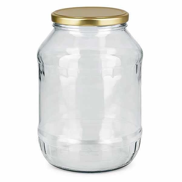 2650ml Rundglas mit BasicSeal Deckel gold UNiTWIST