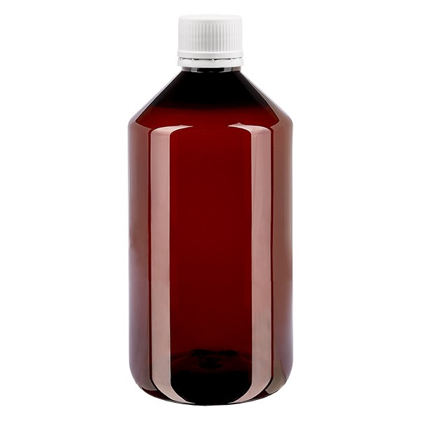 PET Flasche 750ml mit weissem Verschluss OV