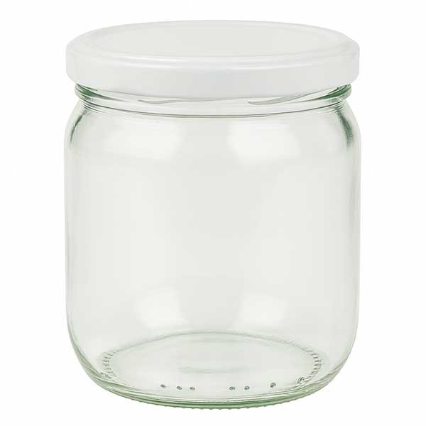 425ml Rundglas mit BasicSeal Deckel weiss UNiTWIST