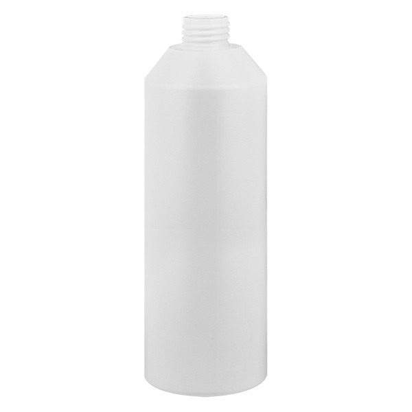 Zylinderflasche HDPE 250ml weiss, S20x3, ohne Verschluss