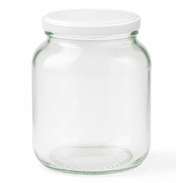 370ml Ovalglas mit BasicSeal Deckel silber UNiTWIST