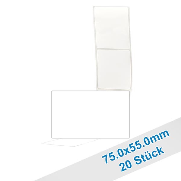 20er Pack Etiketten 55.0x75.0mm zum Beschriften