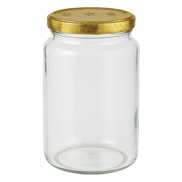 795ml Rundglas + BasicSeal Deckel Bienenwabe UNiTWiST