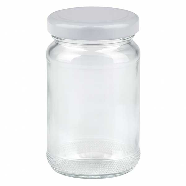 110ml Rundglas mit BasicSeal Deckel weiss UNiTWIST