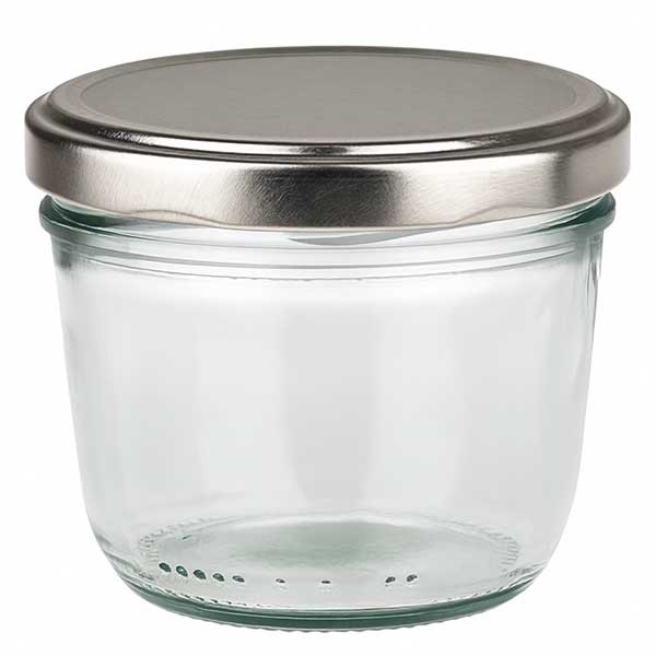 230ml Sturzglas mit BasicSeal Deckel silber UNiTWiST