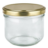 260ml Sturzglas mit BasicSeal Deckel gold UNiTWIST 260ml Sturzglas mit BasicSeal Deckel gold UNiTWIST