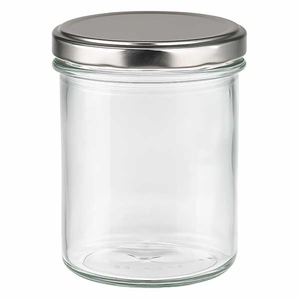 350ml Sturzglas mit BasicSeal Deckel silber UNiTWiST