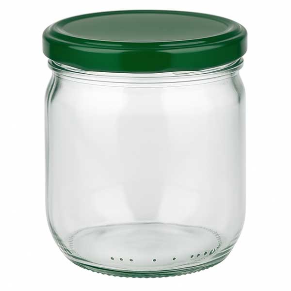 425ml Rundglas + BasicSeal Deckel grün UNiTWIST